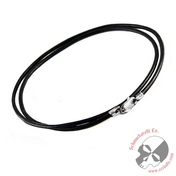 Black Leather Necklace