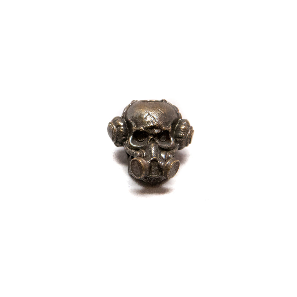 Brous Gas Mask Skull Bead, No Logo - Solid Oil Rubbed Bronze