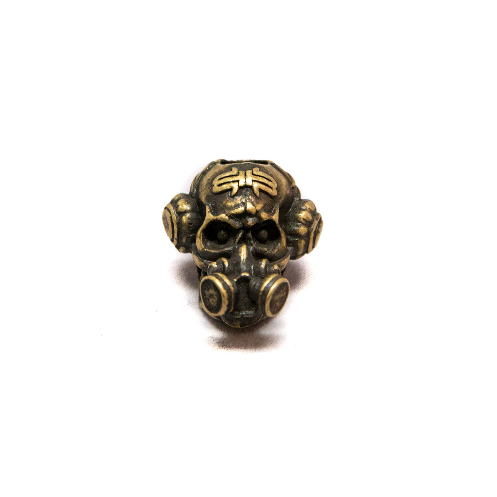 Brous Gas Mask Skull Bead