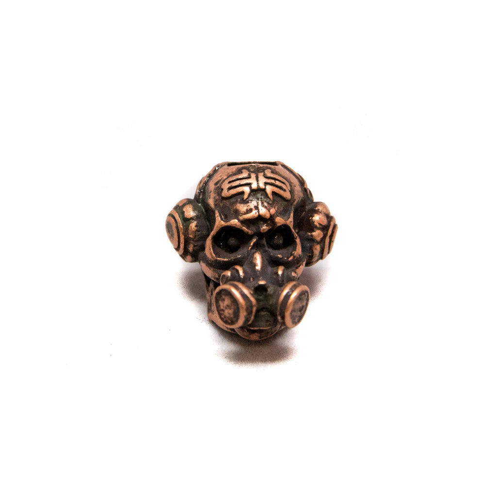 Brous Gas Mask Skull Bead