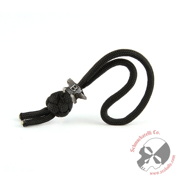 Buck Anvil Bead Zipper Pull - Black Ox. Bead