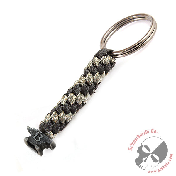 Buck Anvil Bead Key Fob - Camo with Black Ox. Bead