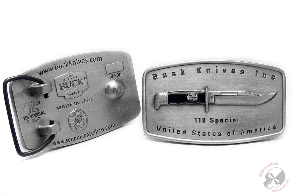 Limited Edition Buck Knives® Serialized Belt Buckle