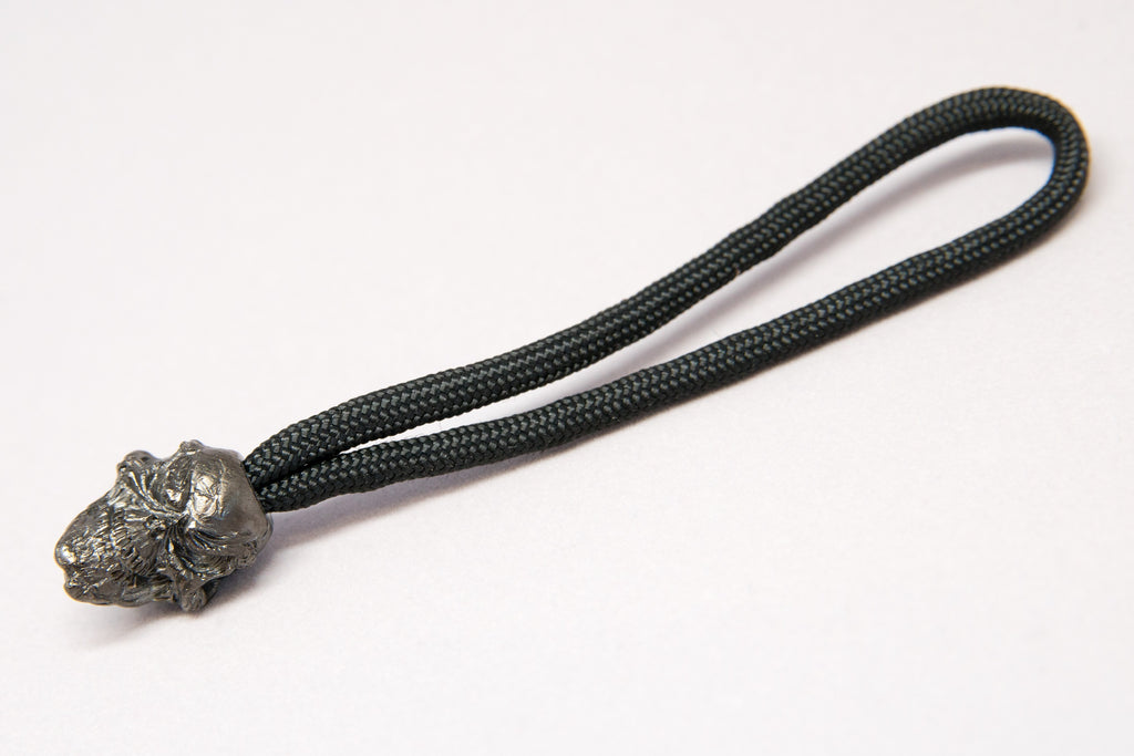 Grins Standard Zipper Pull Hematite Matte - Closeout