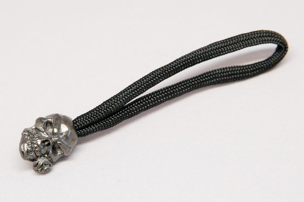 Rose Standard Zipper Pull Hematite Matte - Closeout