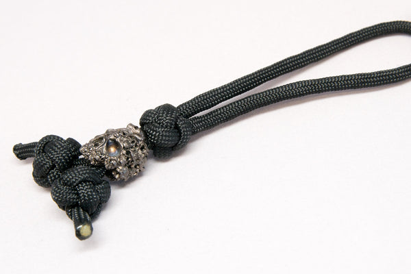 Mind Triple Diamond Knot Zipper Pull Hematite Matte - Closeout