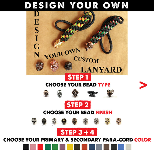 Custom Lanyard - Black + Color of Your Choice