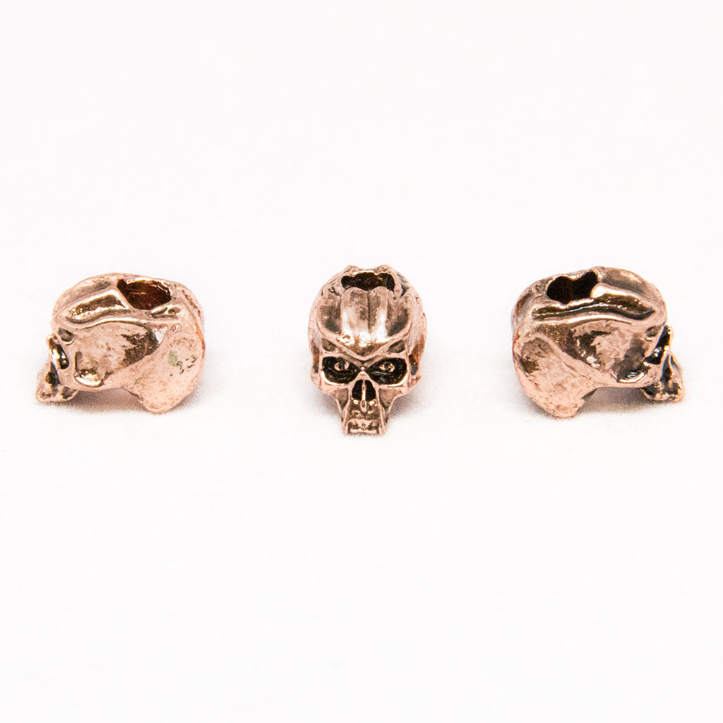 Cyber Mini Skull Bead (1/8" Hole) - 3 Per Package