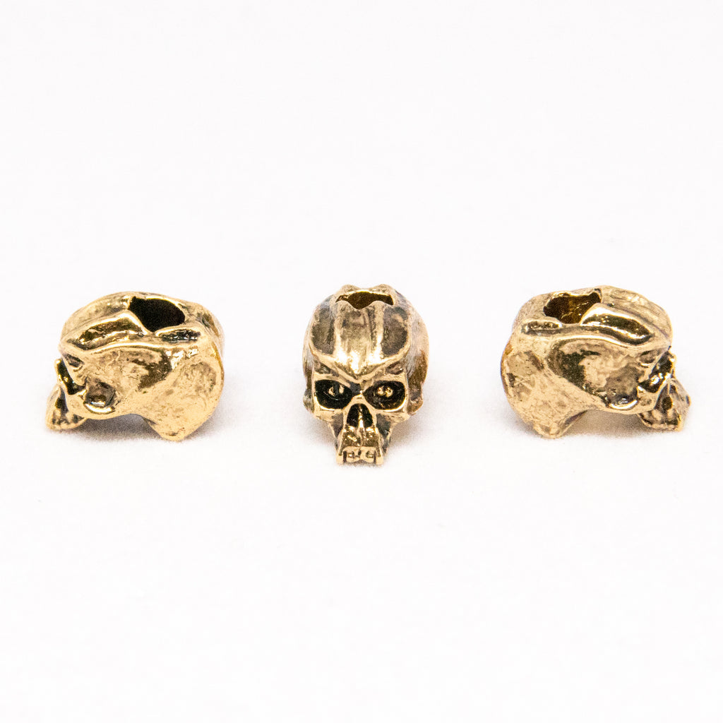 Cyber Mini Skull Bead (1/8" Hole) - 3 Per Package