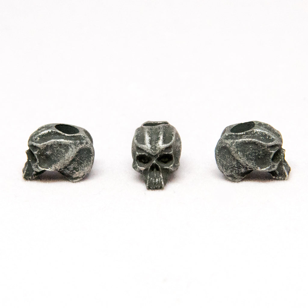 Cyber Mini Skull Bead (1/8" Hole) - 3 Per Package