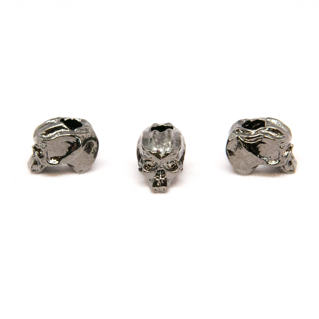 Cyber Mini Skull Bead (1/8" Hole) - 3 Per Package