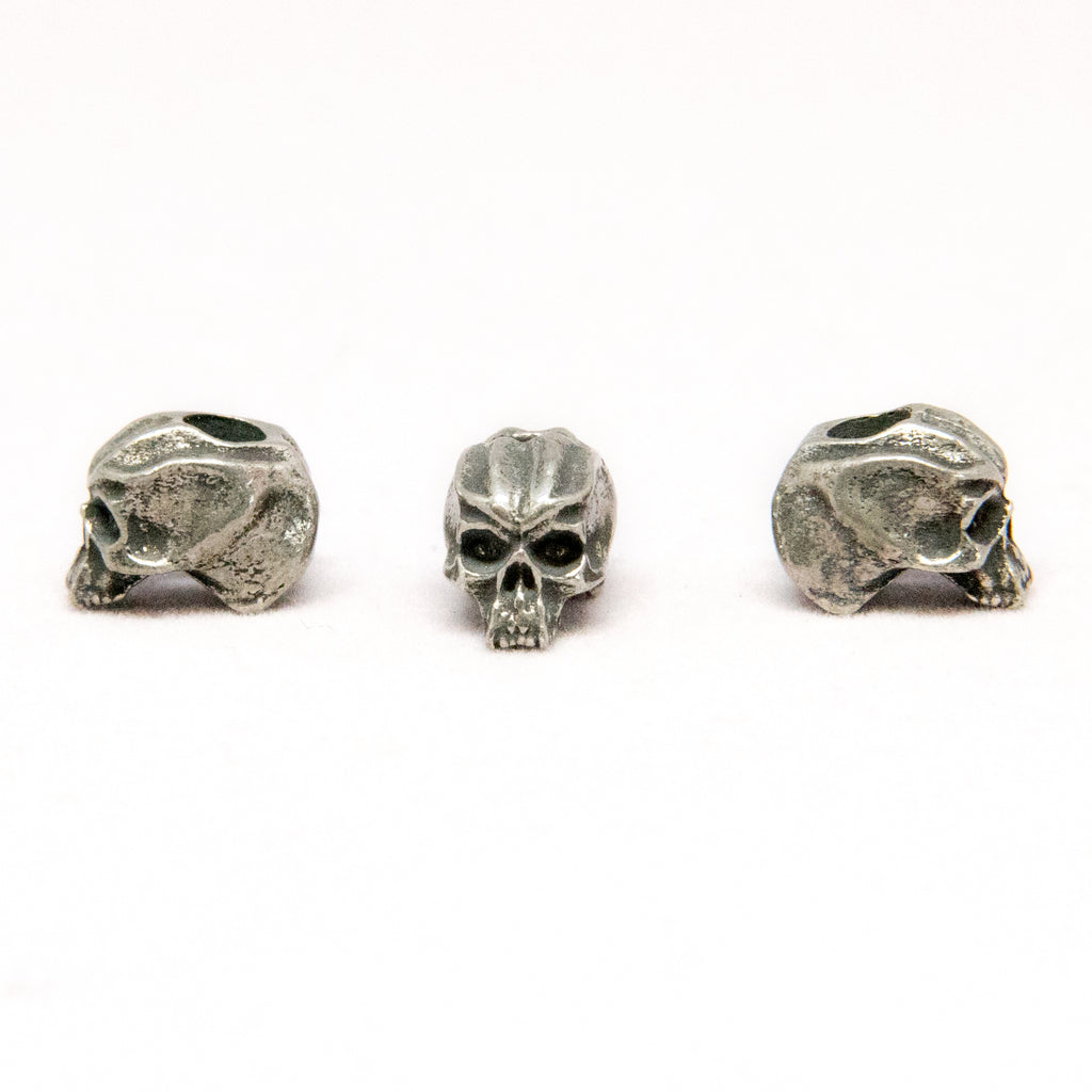 Cyber Mini Skull Bead (1/8" Hole) - 3 Per Package