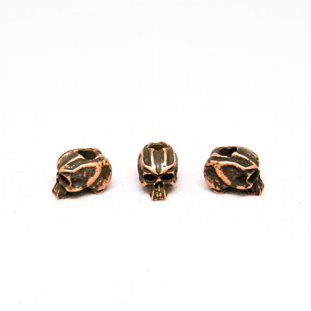 Cyber Mini Skull Bead (1/8" Hole) - 3 Per Package