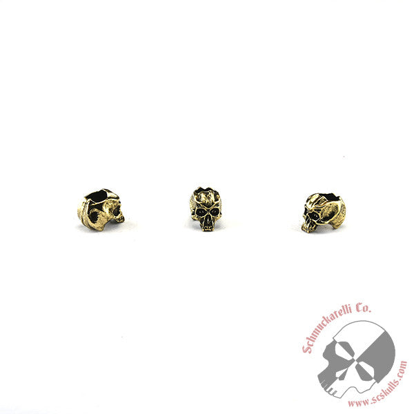 Cyber Mini Skull Bead (3/16" Hole) - 3 Per Package