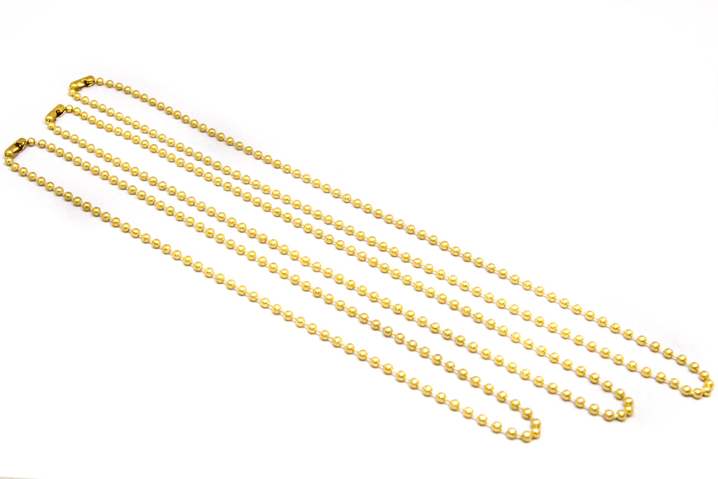 Ball Chain Necklace - Yellow Brass