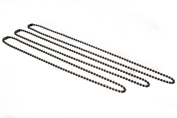 Ball Chain Necklace - Black