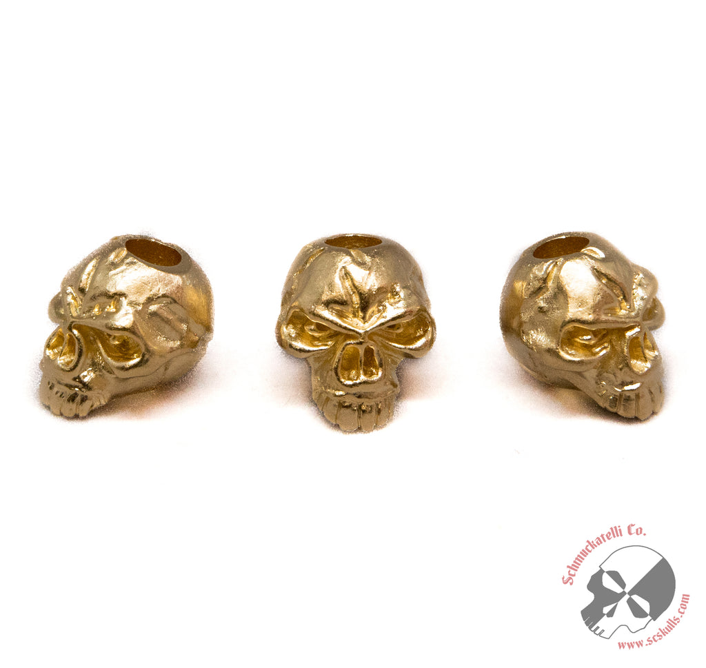 Emerson Skull Bead - Matte Gold