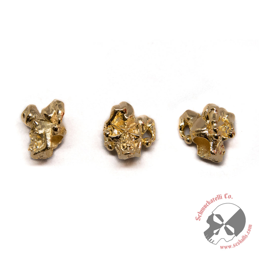 Jester Mini Skull Bead 3/16" Hole - 3 Per Package