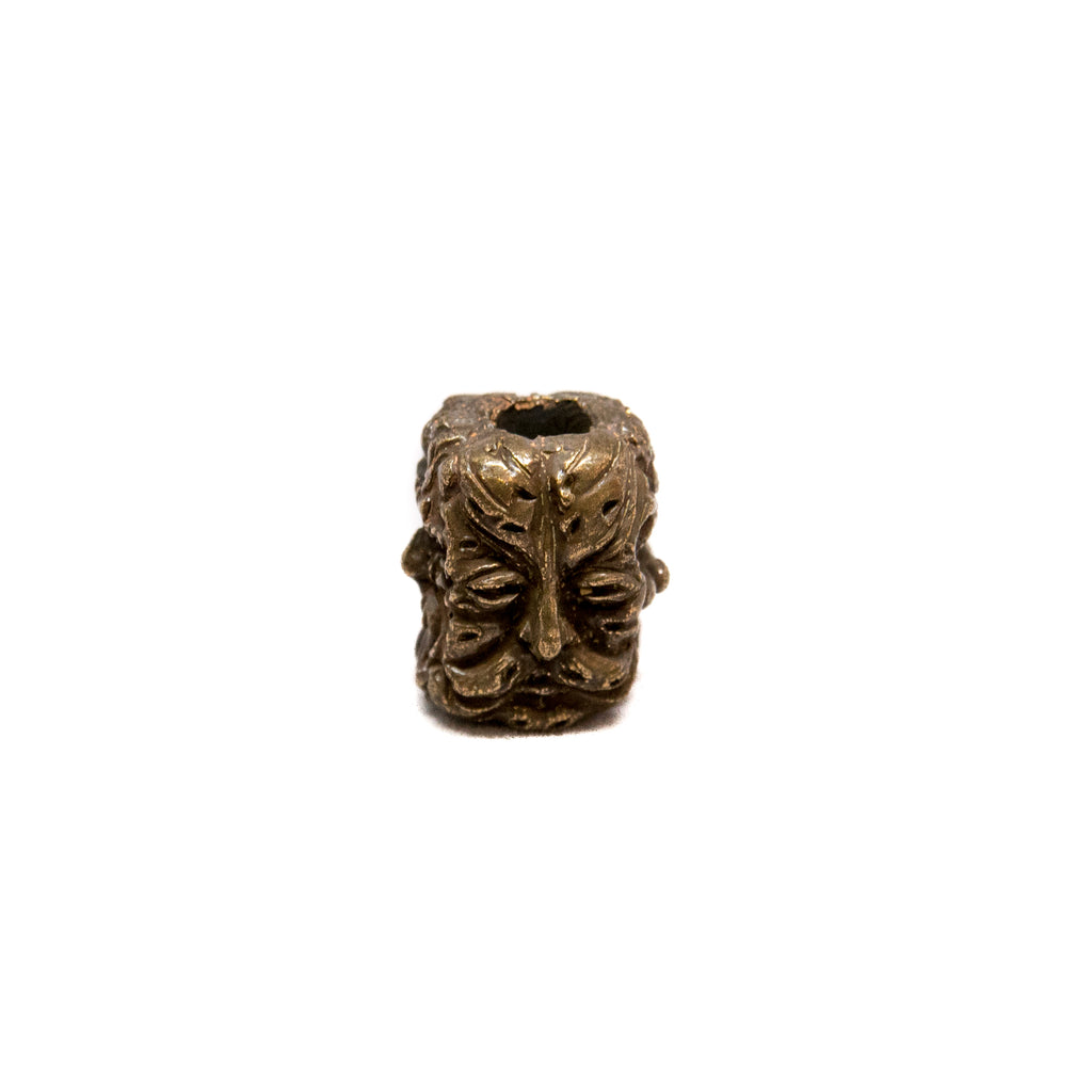 Green Man Bead - Solid Oil Rubbed Bronze