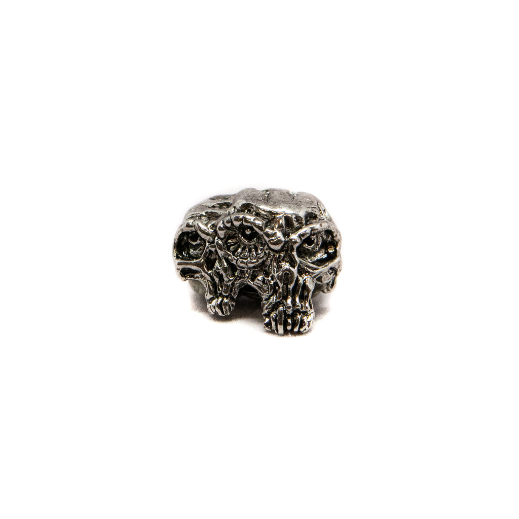 Gemini Twins Skull Bead - Closeout