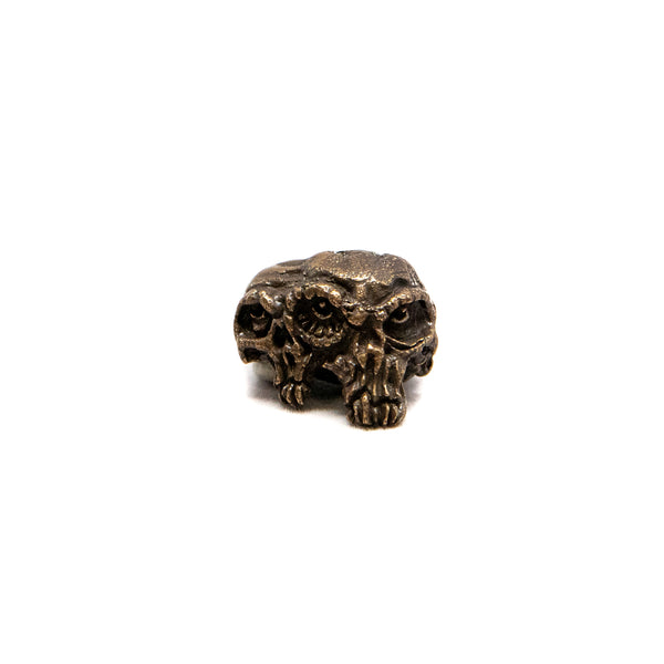Gemini Twins Skull Bead  - Solid Oil Rubbed Bronze