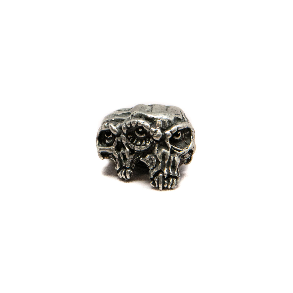 Gemini Twins Skull Bead - Closeout