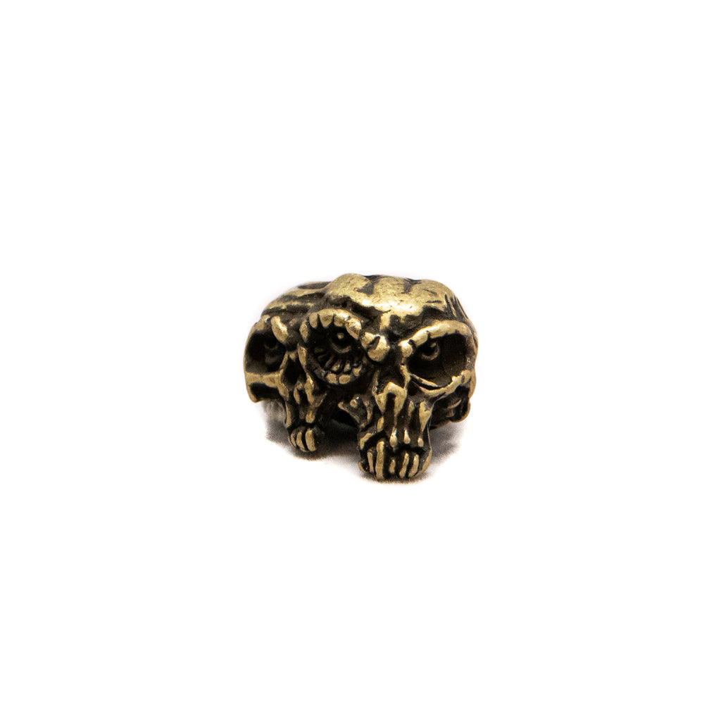 Gemini Twins Skull Bead - Closeout