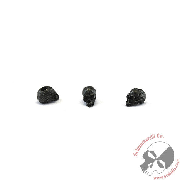 Joe Skull Bead 1/8" Hole - 3 Per Package