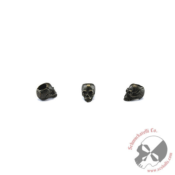 Joe Mini Skull Bead (3/16" Hole) - Solid Oil Rubbed Bronze
