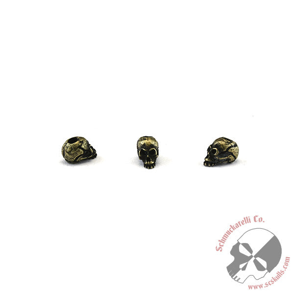 Joe Skull Bead 1/8" Hole - 3 Per Package