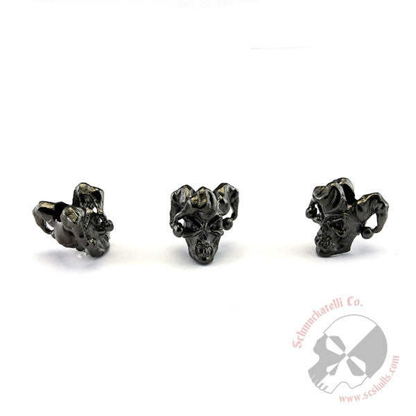 Jester Mini Skull Bead 3/16" Hole - 3 Per Package