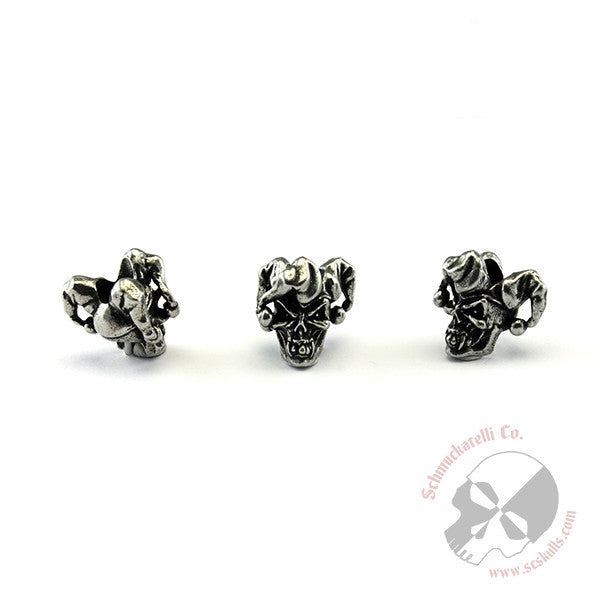 Jester Mini Skull Bead 3/16" Hole - 3 Per Package