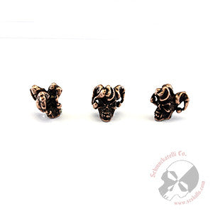 Jester Mini Skull Bead 1/8" Hole - 3 Per Package