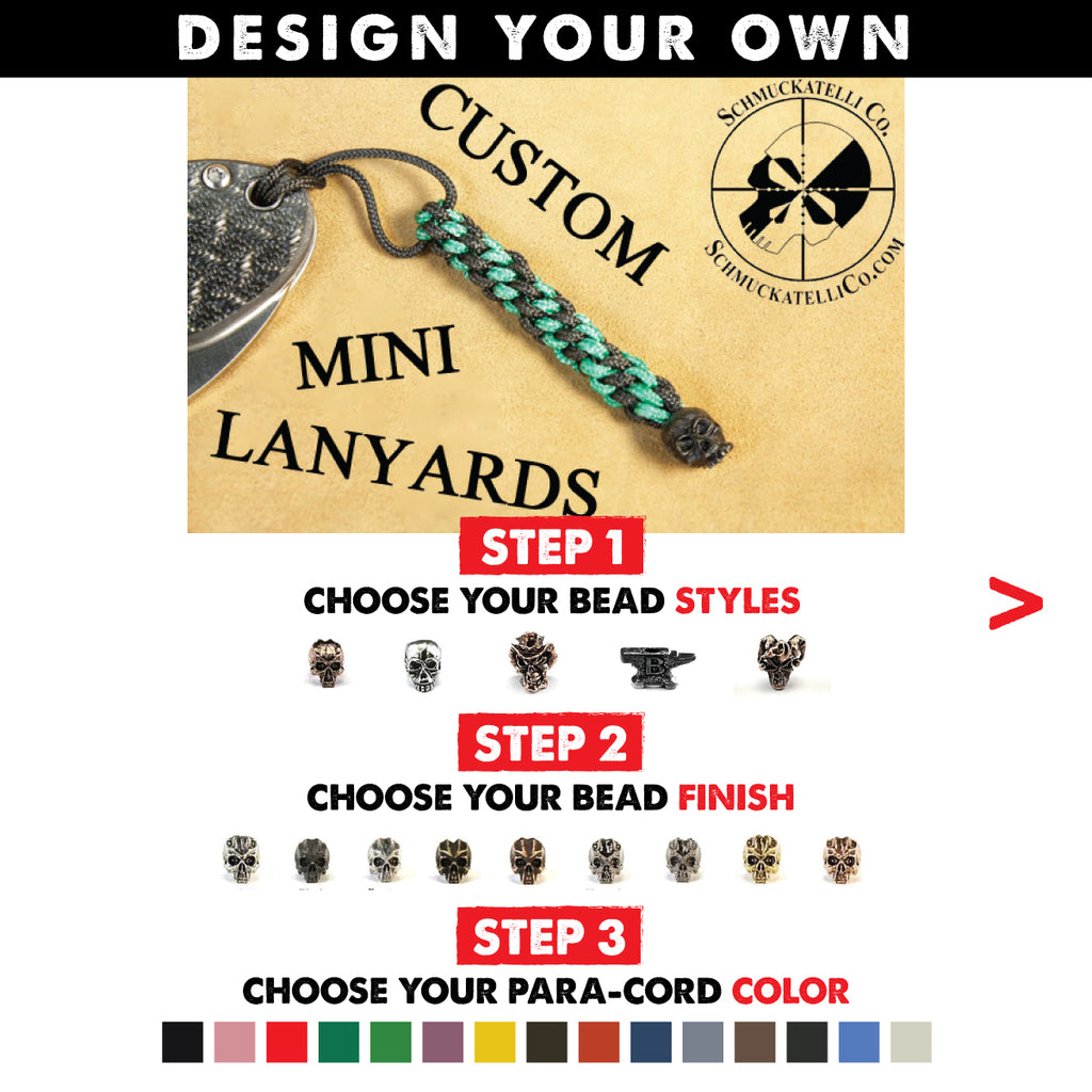 Custom Mini Lanyard - Black + Color of Your Choice