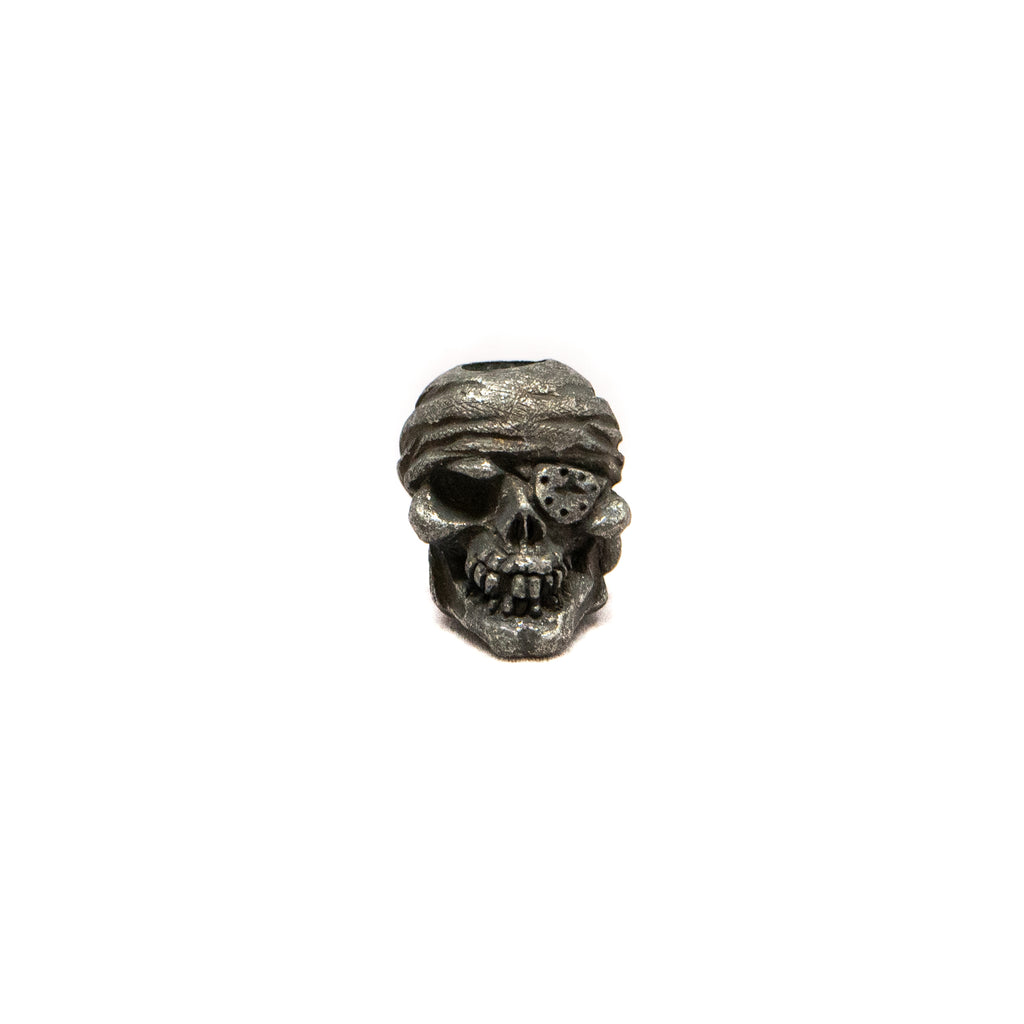 One-Eyed Jack Skull Bead