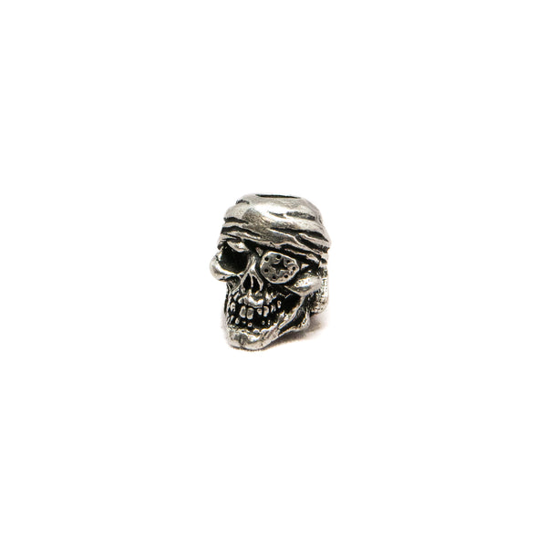 One-Eyed Jack Skull Bead