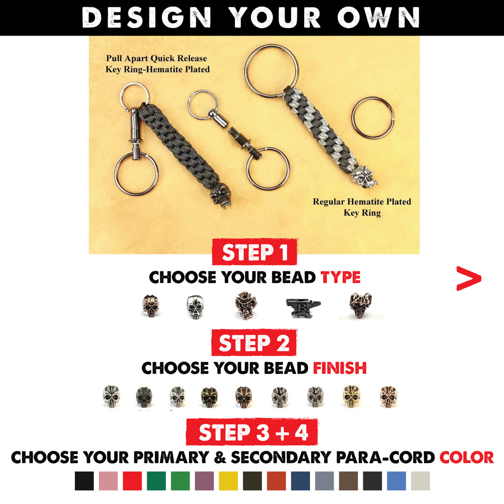 Custom Key fob - Black + Color of your choice