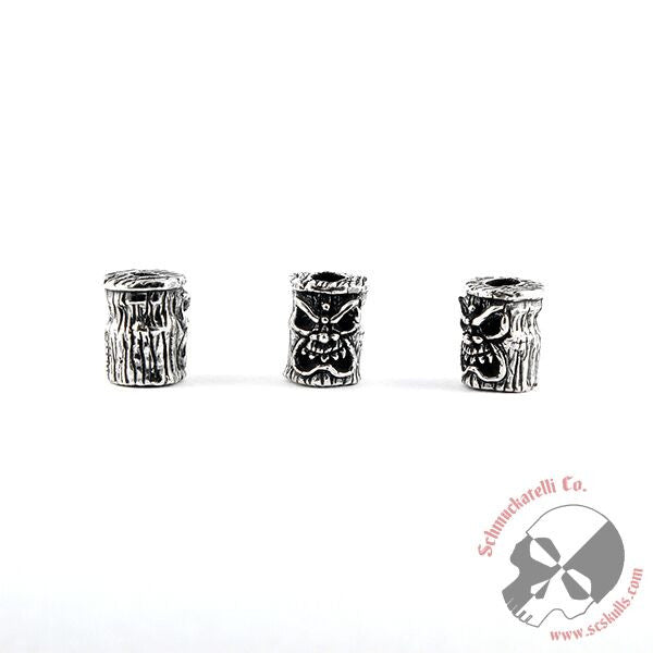 Ona Tiki Bead - Solid Sterling Silver